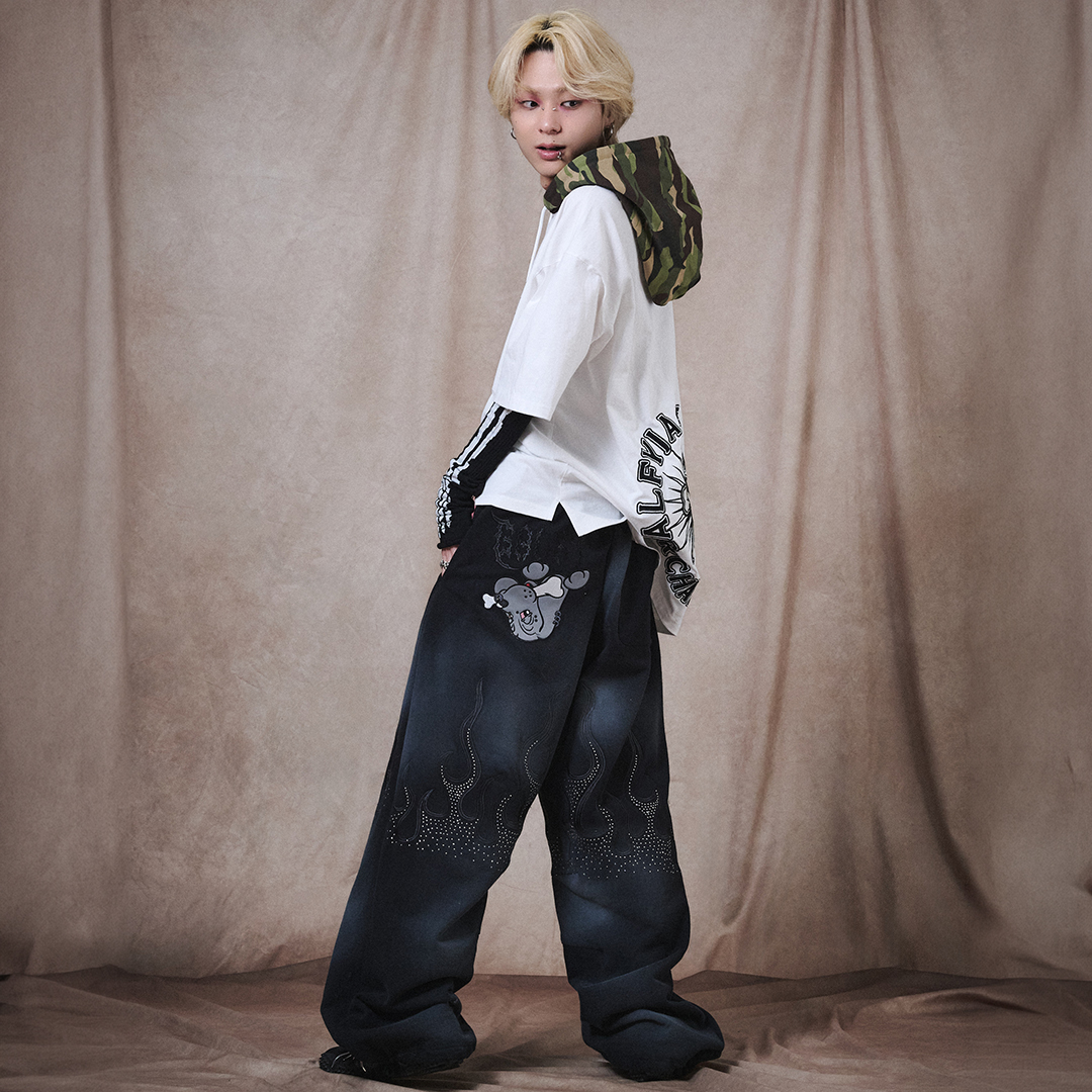 予約品【4月下旬頃までにお届け予定】ファイヤーピカピカ汚れたパンツ 162038