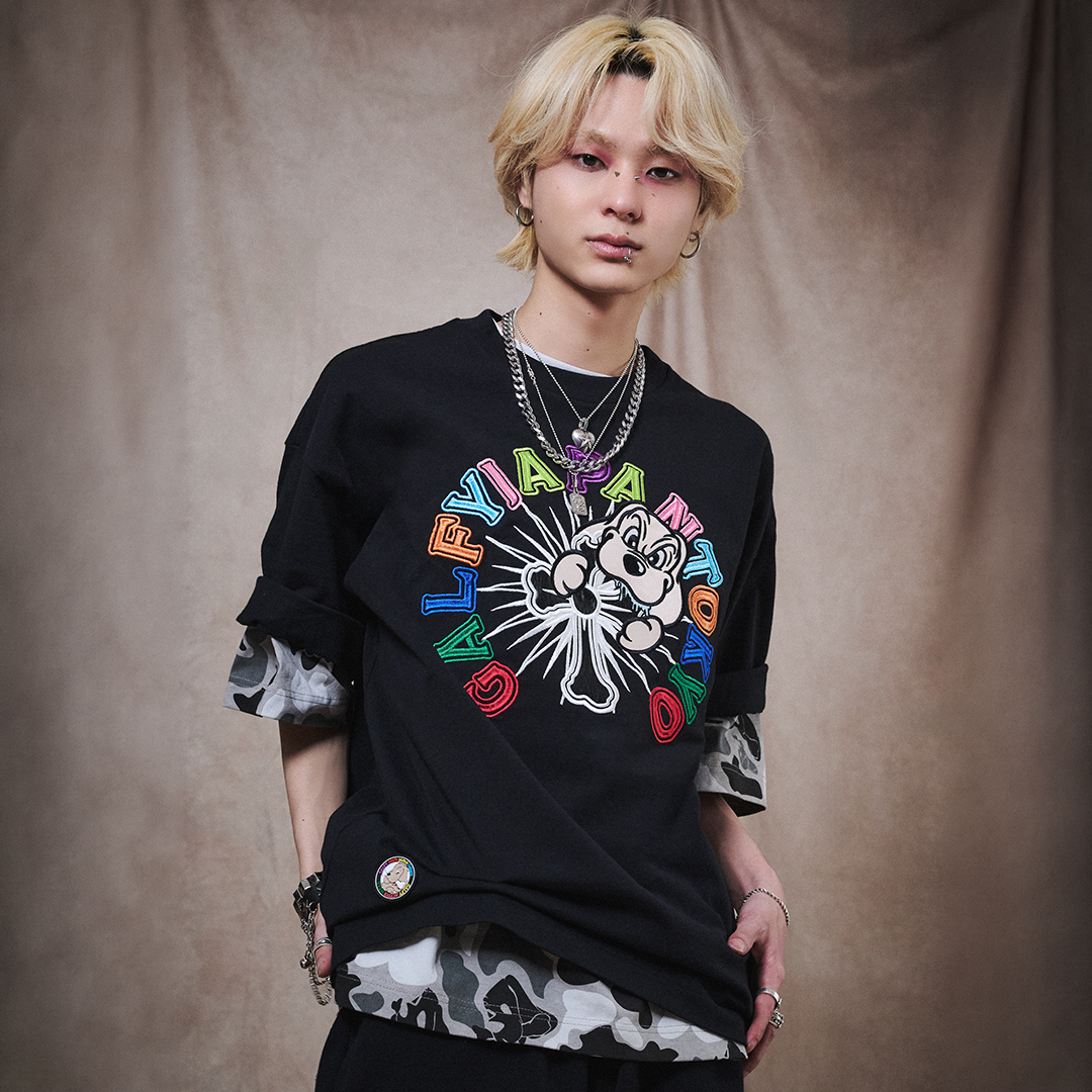 おしゃぶりワンワンカラフルロゴTee 162043