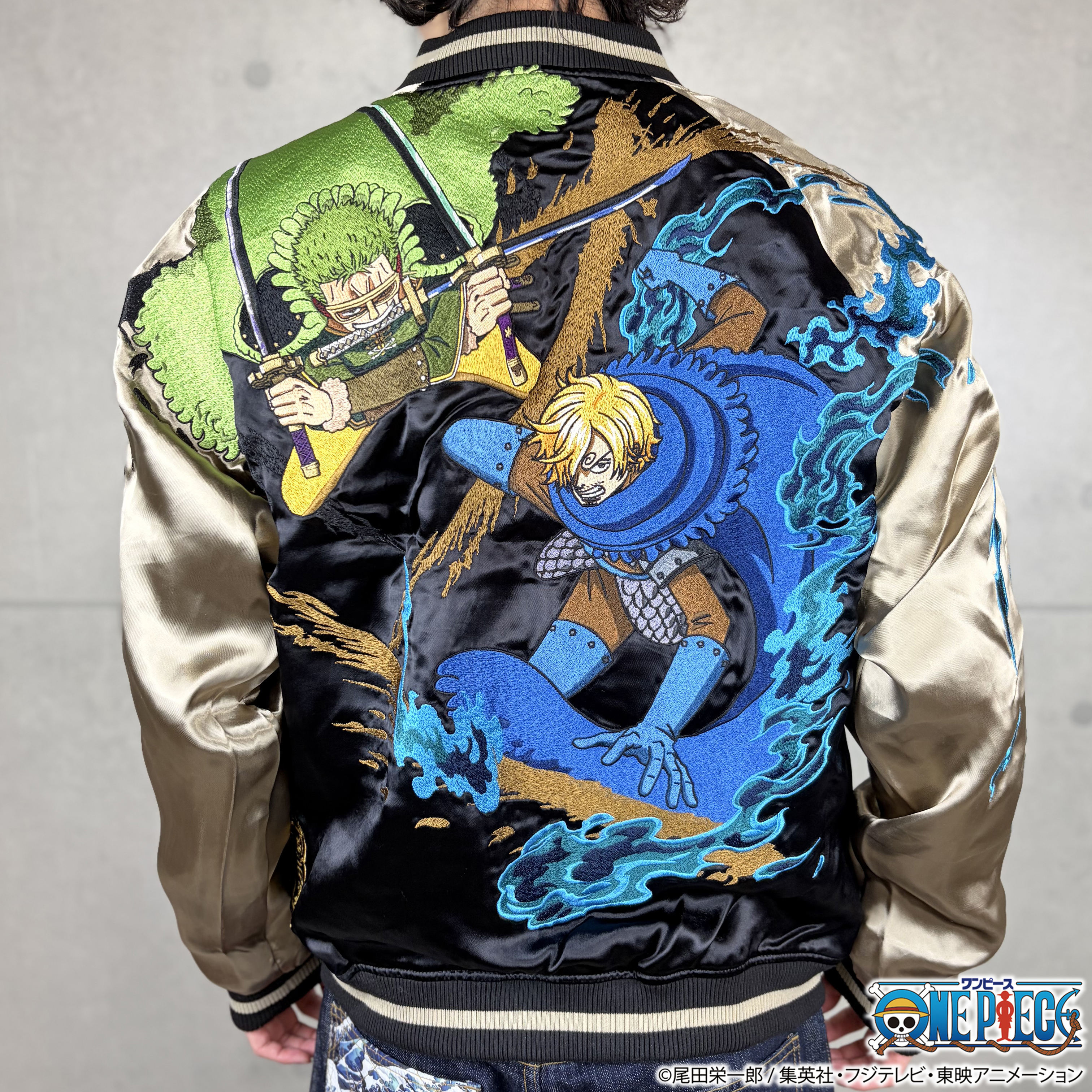 予約品【7月末頃までにお届け予定】【ONE PIECE×絡繰魂】ゾロ&サンジ(エルバフ)リバーシブルスカジャン 262054