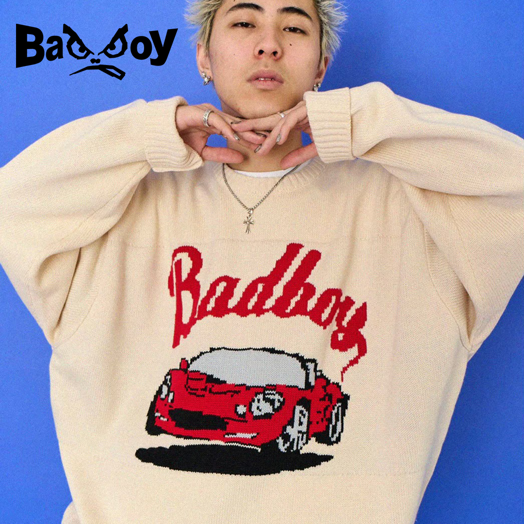 BADBOY AMECOMI LOGO JQD P/O KNIT 123105