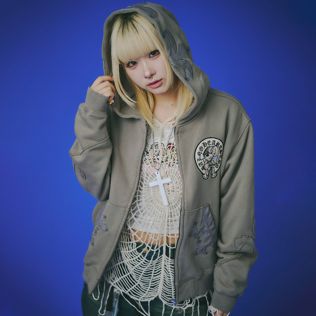 百合の紋紋パーカー 153015