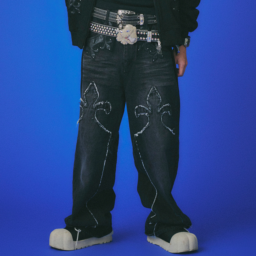 百合の紋紋デニム 153016