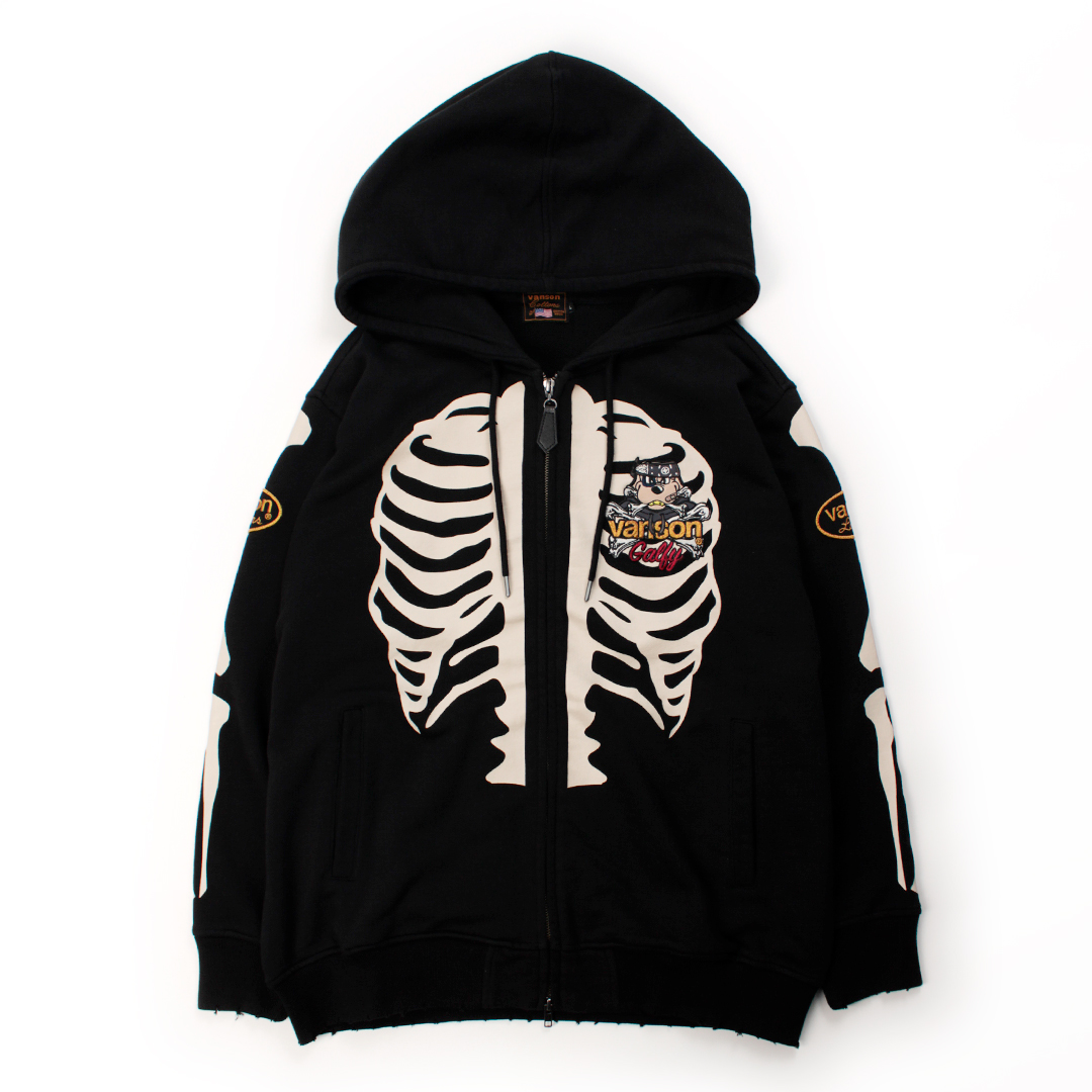 【VANSON×GALFY×JACKROSE】骨犬ZipHoodie JGV-006 (154416)