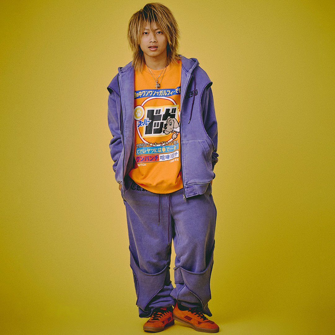 [予約品]【11月末頃までにお届け予定】穴の向こうにわんちゃんスウェットパンツ 153057