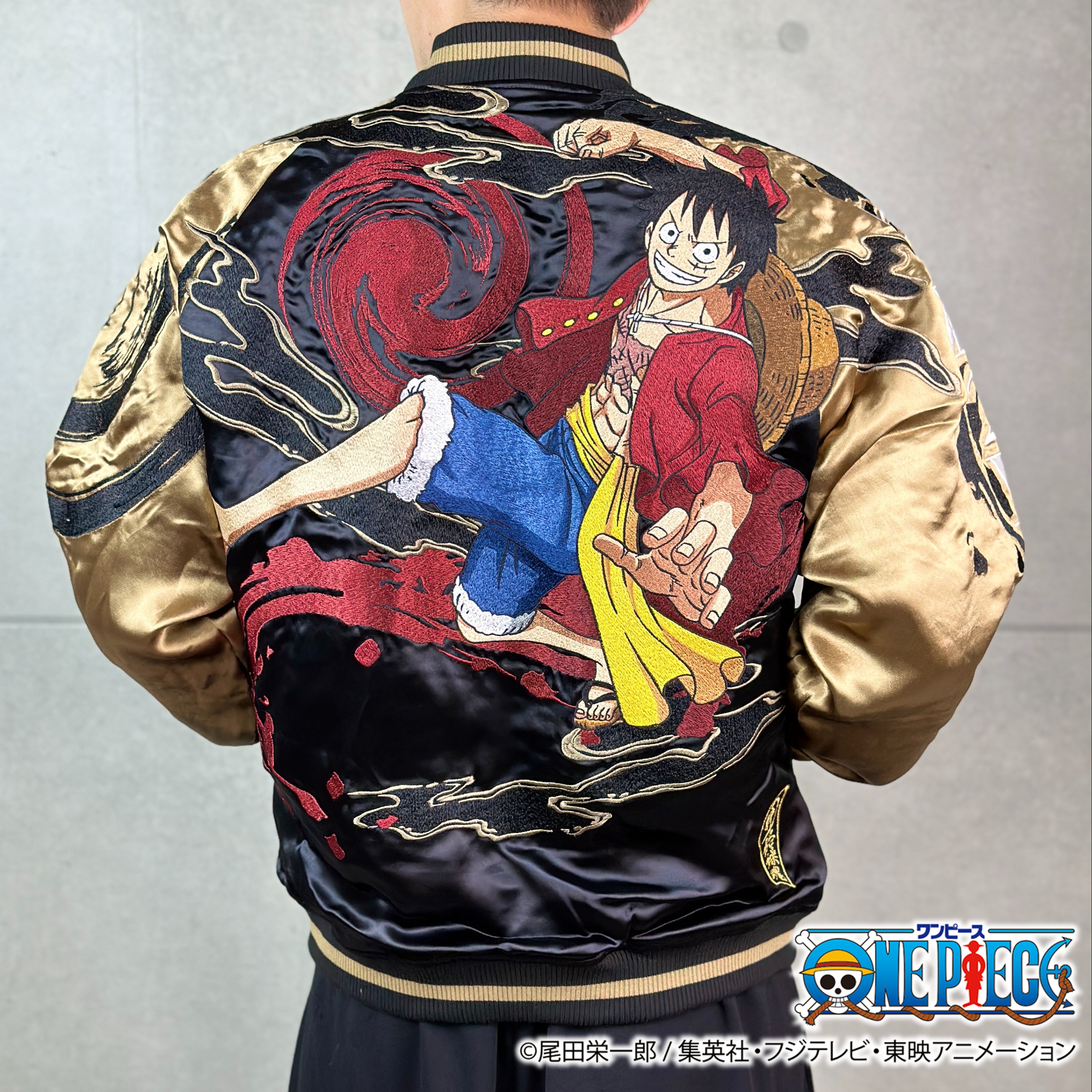 ONE PIECE × 絡繰魂 ルフィ × レイリー　リバーシブル スカジャン 244091